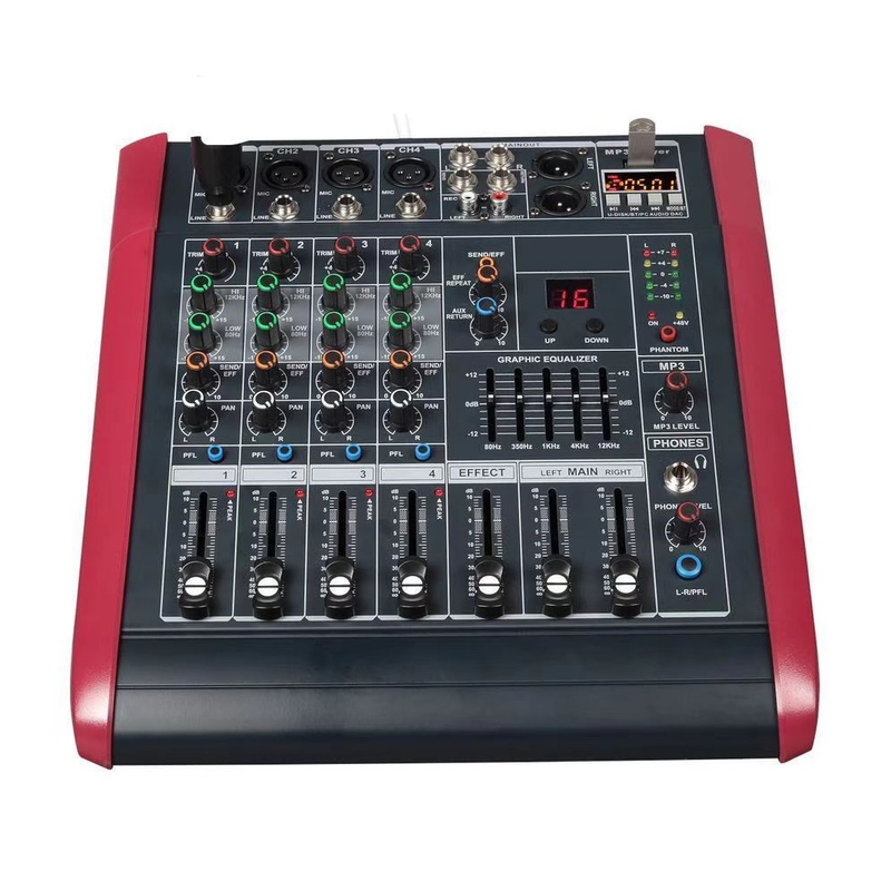 PMX404 PMX604 PMX804 PMX1004 PMX1204 Mezcladores auto amplificados