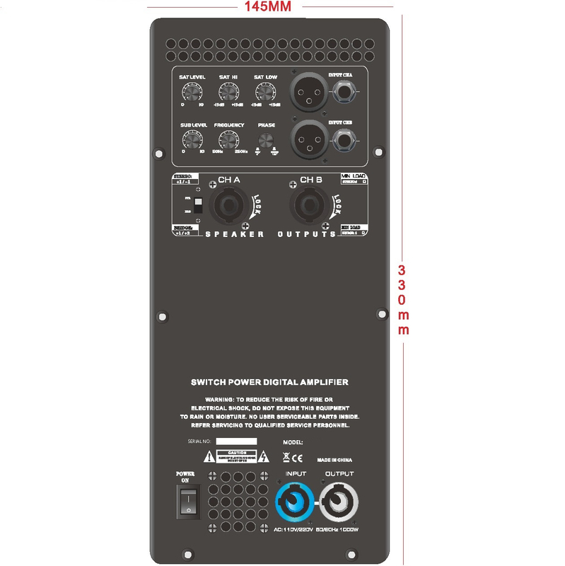 DM3.6 3Channel Módulo amplificador