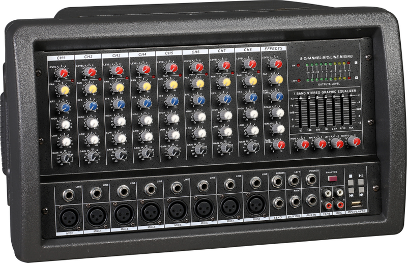 CPM-M8 CPM-M8DSP Mezcladoras auto amplificados