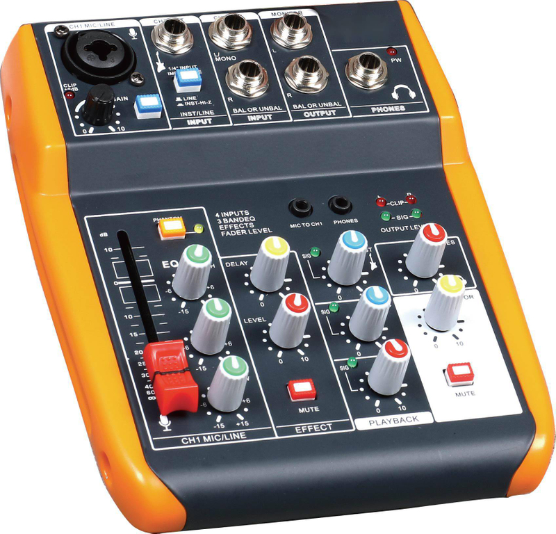 MIX400USB Consola mezcladora profesional