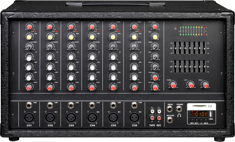 CPM-C6 CPM-C8 CPM-C10 CPM-C12 Mezcladores auto amplificados