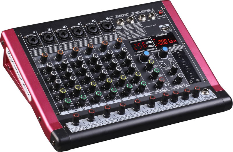 M-4P M-6P M-8P Consola mezcladora profesional